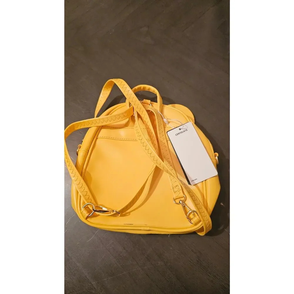 Yellow‎ Polkadot Minnie Mickey Mouse Mini Backpack Kl928- NEW
